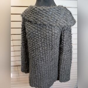 Emerson Chunky Knit Sweater With Shawl Collar Size Small EUC